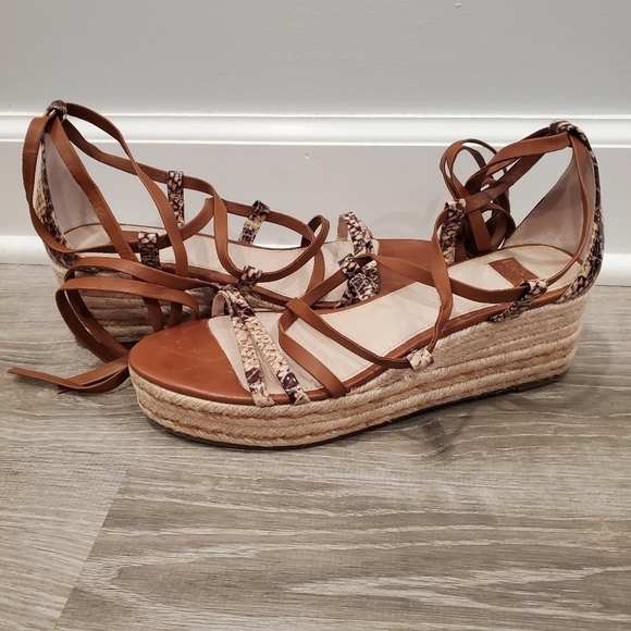 LOUISE ET CIE  Renz Platform Wedge Sandal In Brown - Picture 2 of 6